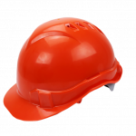 Каска будівельна помаранчева посилена