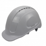 Каска будівельна біла посилена