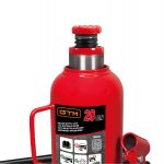 Домкрат гідравлічний GTM Т92004 – 20т, пляшковий, одноштоковий для надійного підйому - Зображення 2