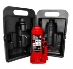 Домкрат гідравлічний 5т GTM Т90504S пляшковий одноштоковий в кейсі – для надійного підйому вантажів - Зображення 5