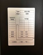 Електричний штабелер GTM ECL15N 3200 – вантажопідйомність 1.5т висота 3.2м Li-ion АКБ - Зображення 4