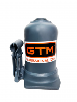 Домкрат гідравлічний пляшковий 10т GTM TH810001 двоштоковий – зручний та надійний для важких навантажень - Зображення 3