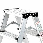 Двостороння алюмінієва стрем'янка GTM KMH1204 – 4 сходинки для зручності - Зображення 4