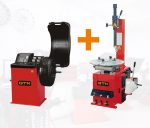 Набір для шиномонтажу: Верстати GTM TRE-500 балансувальний та GTM TRE-200 шиномонтажний