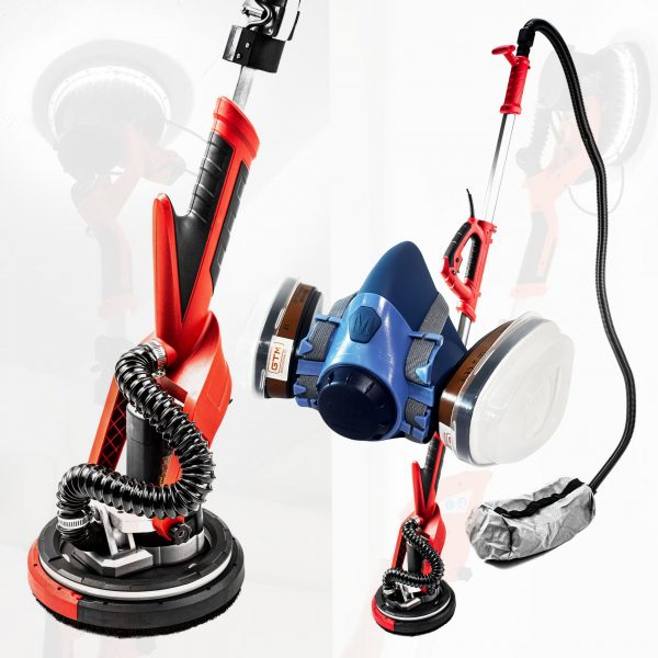 Набір для маляра: Шліфмашина для стін та стелі GTM + напівмаска 7500-M з фільтрами 701-А1