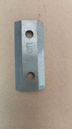 Міцний Металевий Ніж для Садового Подрібнювача DS2800/45 та DS2500/40 (2 шт.) 64x25.5x3.5 мм з Високою Зносостійкістю