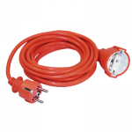 Яскравий Подовжувач ПВС для Надійного Живлення 1 Гніздо з Заземленням 10м 3×1.5 мм² 3.5 кВт Помаранчевий