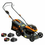 Акумуляторна Газонокосарка BLM42 2x18В 42см з Батареями 4Аг та Зарядними Пристроями