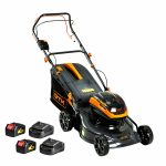 Самохідна Акумуляторна Газонокосарка BLM48-SP 2x18В із Захватом 48 см та АКБ 4Аг у Комплекті