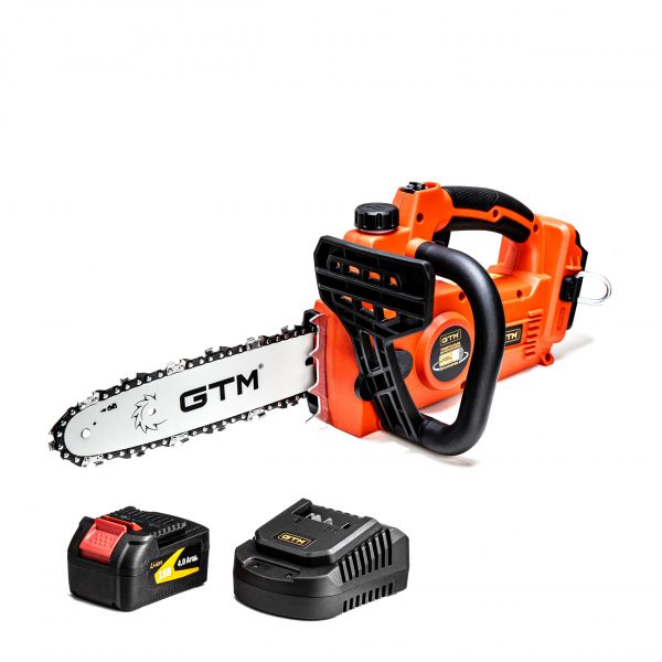 Компактна Акумуляторна Ланцюгова Пила GTM CS18/250BL 18В з Безщітковим Двигуном та Шина 25 см