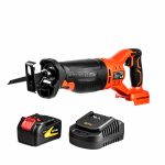 Акумуляторна Шабельна Пила GTM RS18/150BL 18В з Безщітковим Двигуном та Швидкою Заміною Полотна