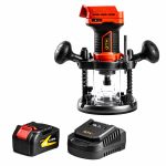 Потужний Акумуляторний Фрезер GTM R18/55BL 2в1 з Безщітковим Двигуном та LED-Підсвіткою