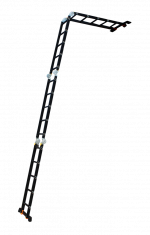 Посилена Драбина-Трансформер GTM KMP405A 4x5 1.45-5.75м з Авіаційного Алюмінію та Протиковзкими Ніжками - Зображення 8