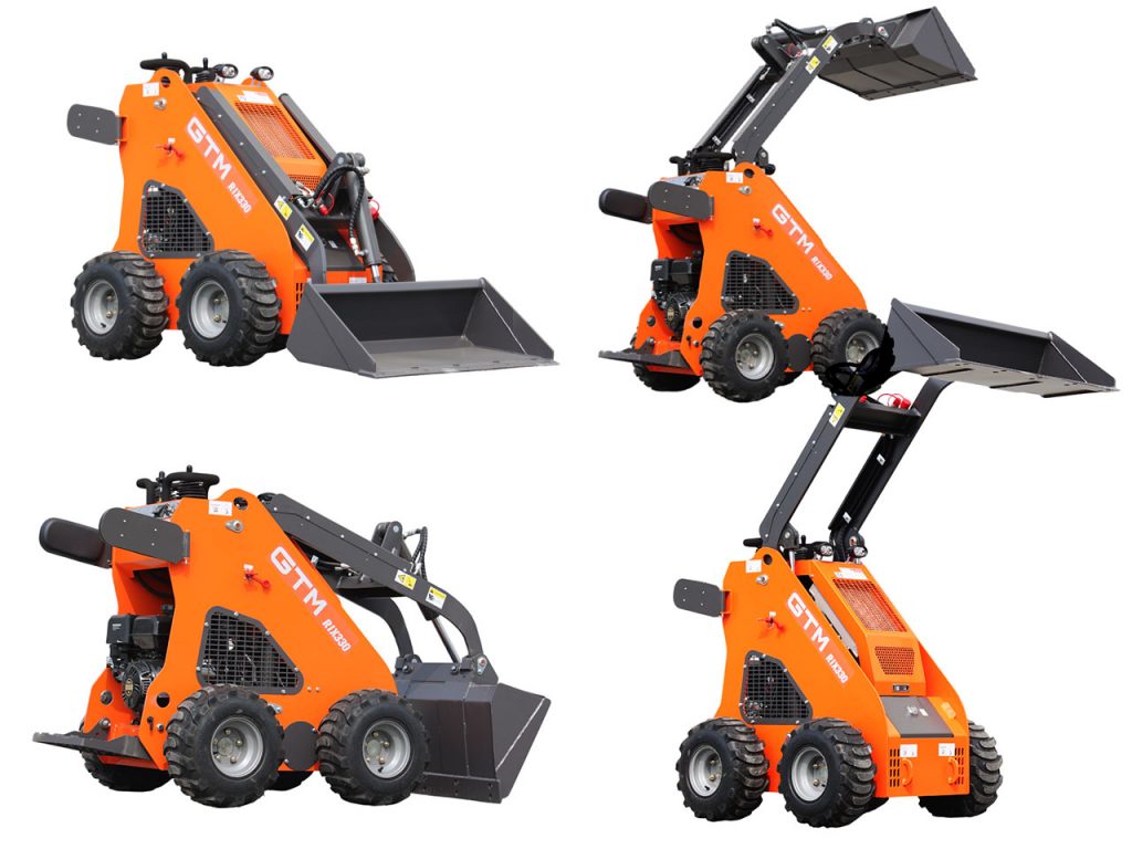 Міні-навантажувач GTM RIX330 з бортовим поворотом – ідеальний помічник для вашої роботи