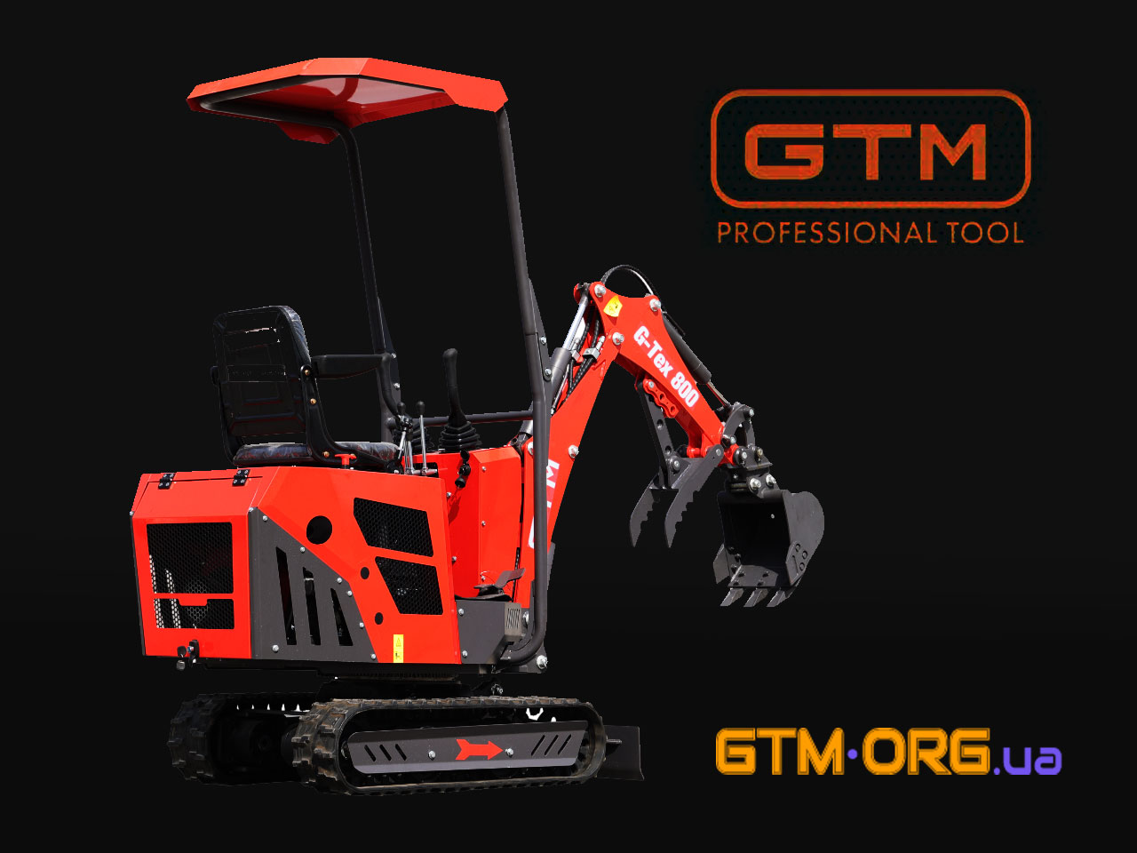 Гусеничний міні-екскаватор GTM G-Tex 800: Компактність і потужність для ваших завдань