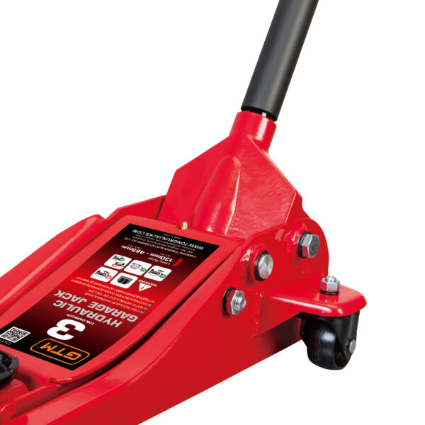 Домкрат підкатний низькопрофільний GTM TZ830018 3т 85-455мм