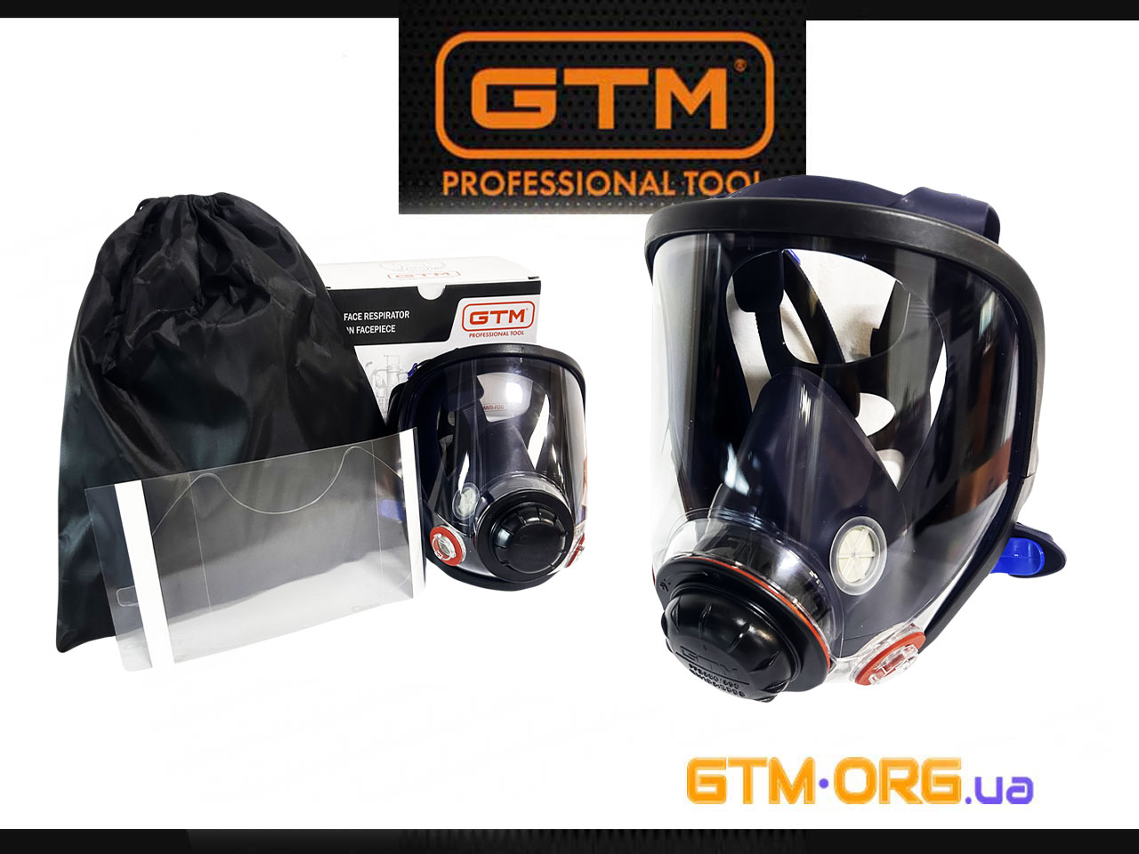 Повнолицьова захисна маска GTM FFS680M – надійний захист для вашої безпеки