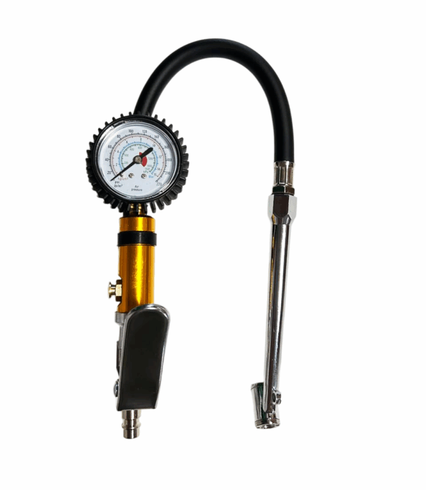 Пістолет для підкачки коліс GTM TIG-1 з подовжувачем і манометром