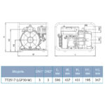 Мотопомпа GTM LGP30-W рукав 75мм 60м3/год підйом 30м брудна вода