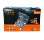 Набір інструменту 46од. 1/4" 4-14мм пластик. кейс