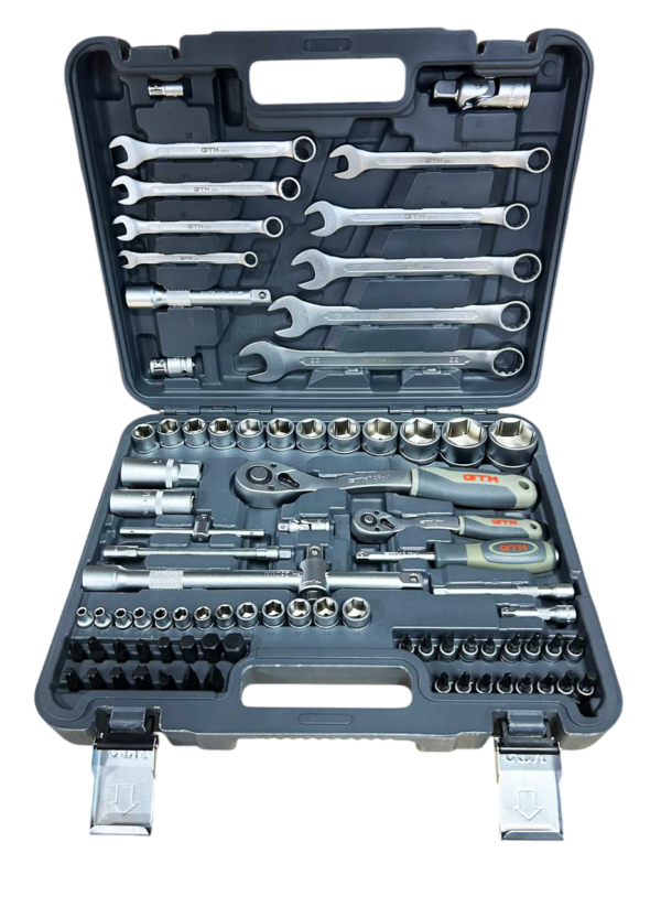 Набір інструменту на 82 одиниці GTM GTS-082 1/2-1/4" 4-32мм пластиковий кейс