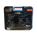 Набір інструменту GTM GTS-108 108 одиниць 1/2-1/4" 4-32мм пластиовий кейс