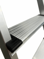 Стремянка на 5 сходинок алюмінієва драбина GTM KMH0105 верх.сх. 0.99м - Зображення 4