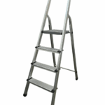 Стремянка на 4 сходинки алюмінієва драбина GTM KMH0104 верх.сх. 0.79м