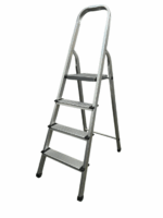 Стремянка на 4 сходинки алюмінієва драбина GTM KMH0104 верх.сх. 0.79м