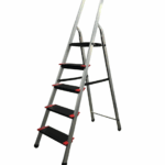 Стремянка на 5 сходинок GTM KMH0105BP верх.сх. 1.09м сходинки 13см. анодований алюміній