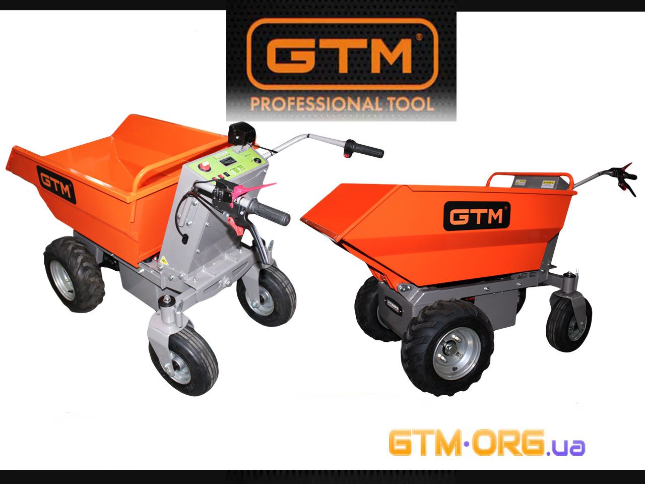 Акумуляторний візок будівельний самохідний на колесах (дампер) GTM E50M 32A 500 кг 32Ah: Надійний помічник для транспортування вантажів