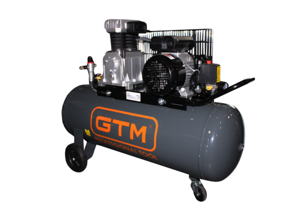 Компресор рес-100л 400/300л/хв 2.2кВт 10бар 220В 2 циліндри GTM KCH2070B-100L