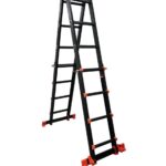 Драбина-телескоп розкладна із анодованого алюмінію GTM KMP404D 1.14-4.0м