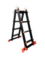 Драбина-телескоп розкладна із анодованого алюмінію GTM KMP404D 1.14-4.0м