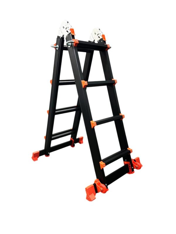 Драбина-телескоп розкладна із анодованого алюмінію GTM KMP404D 1.14-4.0м