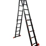 Драбина-телескоп розкладна із анодованого алюмінію GTM KMP405D 1.4-5.15м