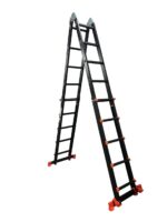 Драбина-телескоп розкладна із анодованого алюмінію GTM KMP405D 1.4-5.15м