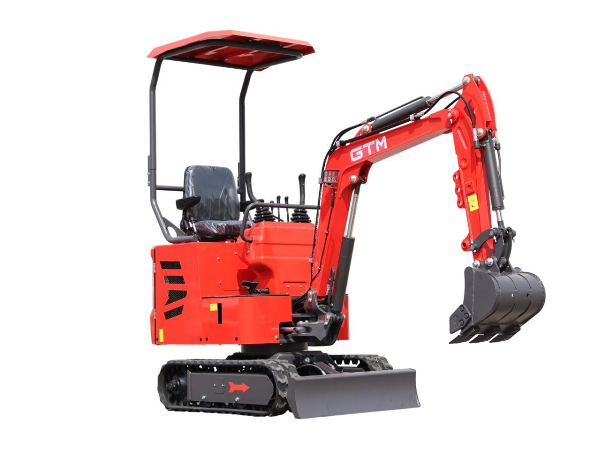 Мініекскаватор гусеничний GTM G-Tex 1000 дизель 10.2к.с 1.76м глибина копання 1000кг