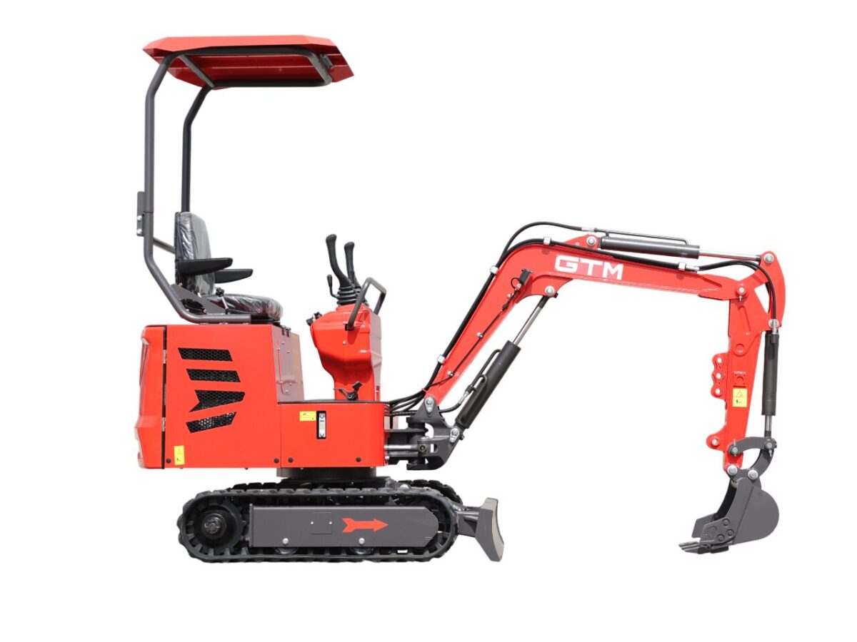 Мініекскаватор гусеничний GTM G-Tex 1000 дизель 10.2к.с 1.76м глибина копання 1000кг