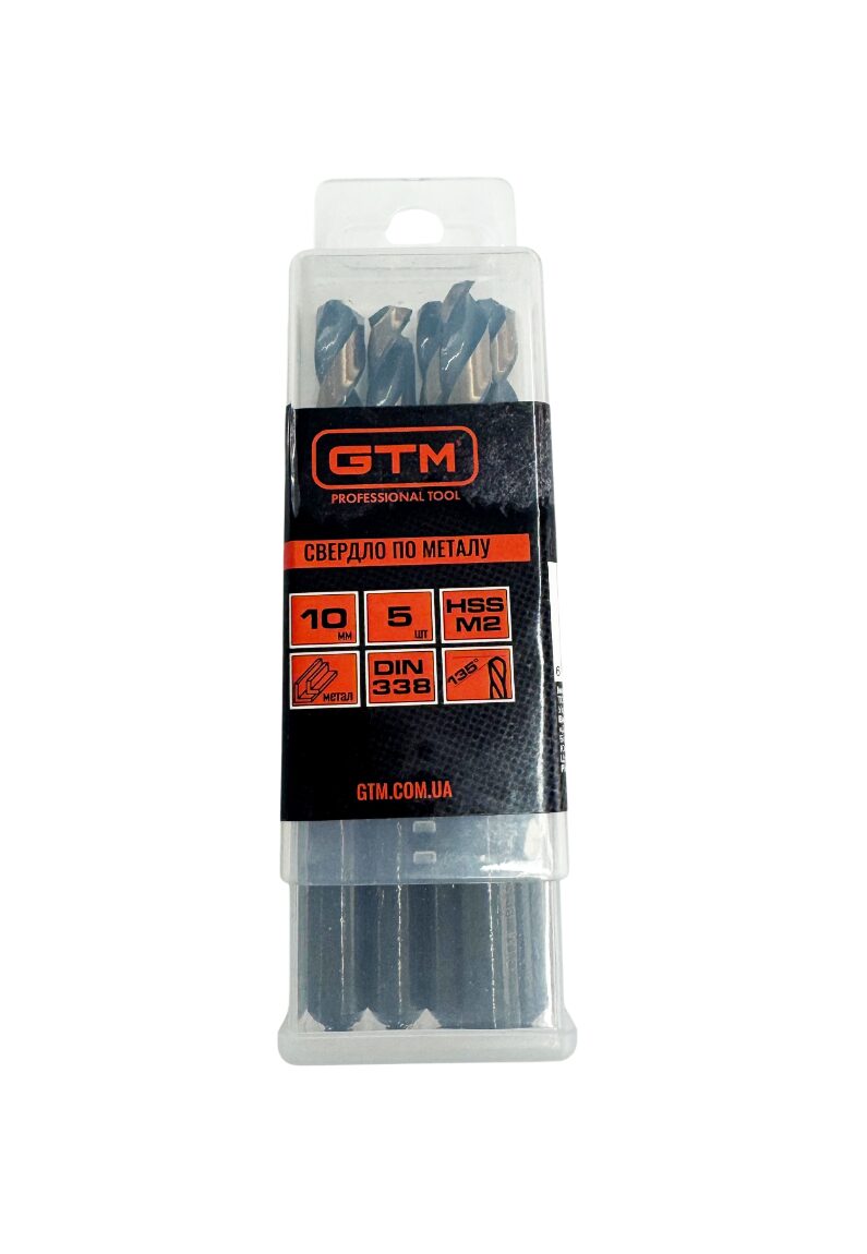 140612-111305-EM2-100K2028129 Свердло 10.0 мм HSS 5шт з подвійним покриттям - Зображення 1
