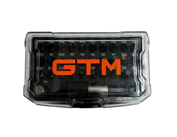 Набір біт ударних GTM SBK-32 32 од. 25мм тримач біт адаптер