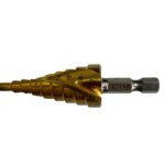 Свердло ступеневе 4.0-20.0мм. 9 ступенів шестигр HSS TiN