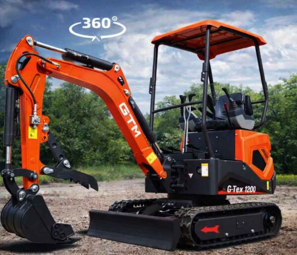 Гусеничний мініекскаватор GTM G-Tex 1200