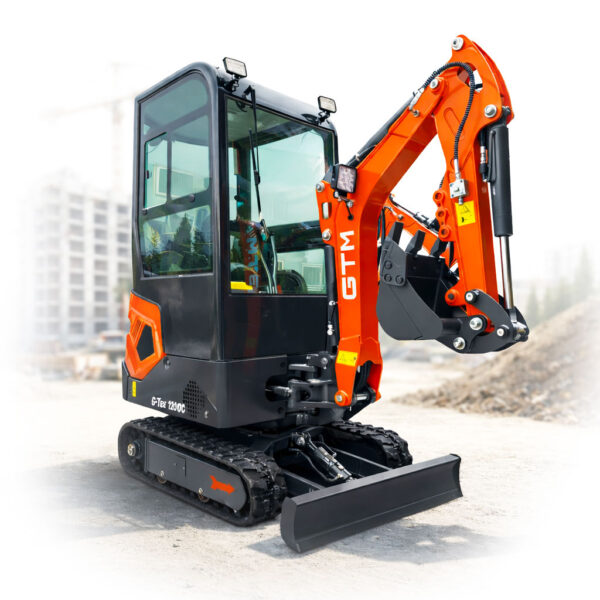 Мініекскаватор гусеничний GTM G-Tex 1200C 1200 кг 1.76 м глибина копання дизель 10.2 к.с.