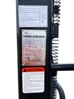 Штабелер гідравлічний GTM SYG-1525 1500кг підйом на 2.5м довжина вил 1.1м чорний