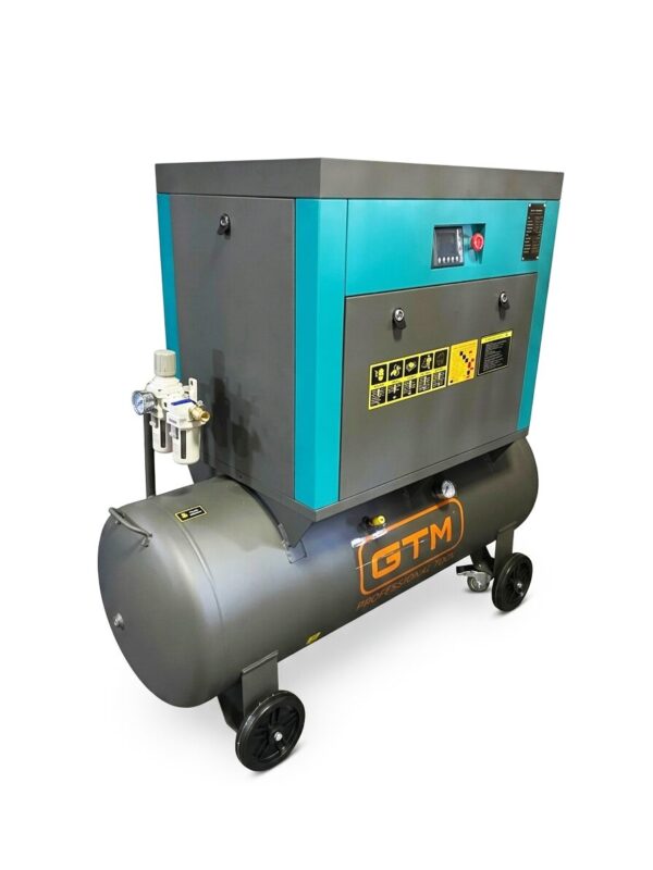 Компресор гвинтовий GTM DLG7.5V-INV рес-300л 1000л/хв 7.5кВт 8бар 380В інвертор кожух