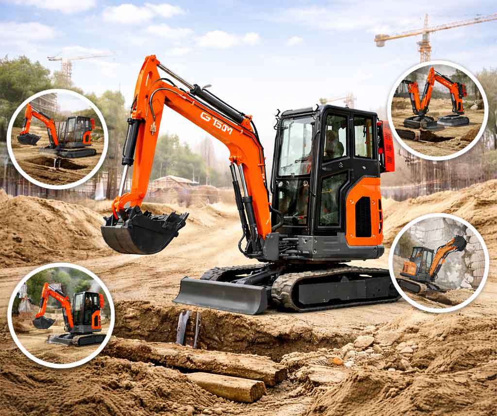Міні-екскаватор GTM G-Tex 2500C: можливості, характеристики та сфери використання компактної техніки