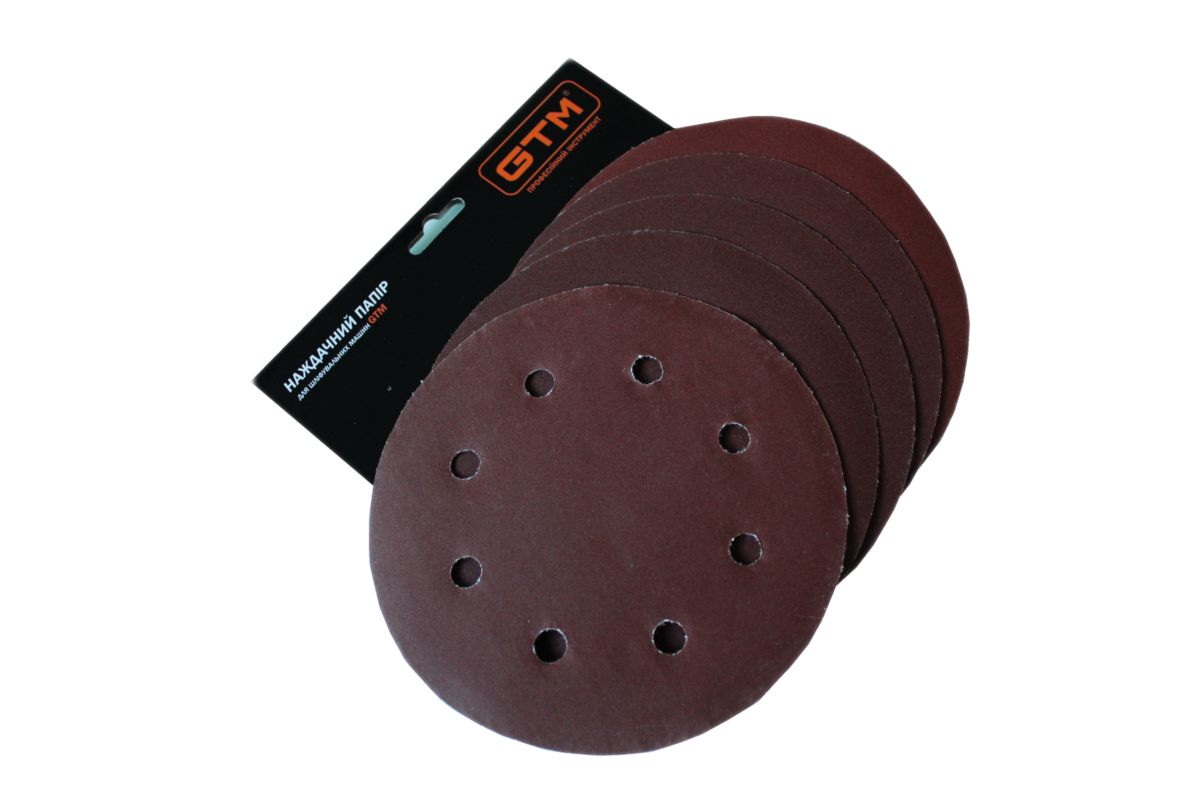 Круг шліфувальний 180мм Р-100 липучка шліфкруг для шліфмашини GTM SZS-180L (жираф) - Зображення 3