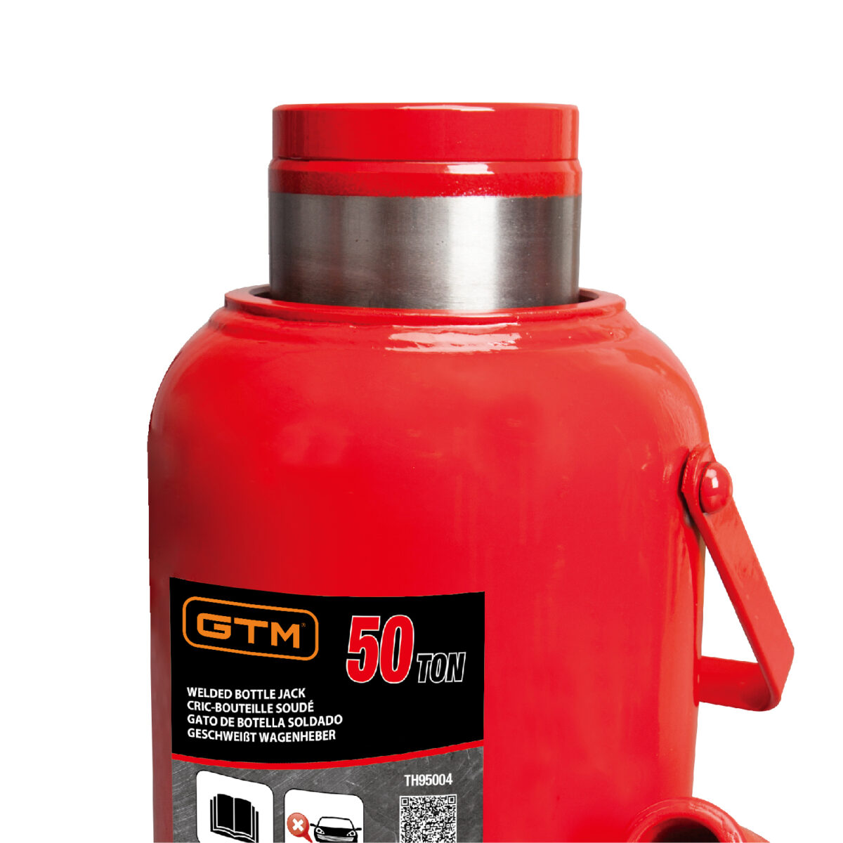 Домкрат гідравлічний пляшковий GTM TH95004 50т 280-450мм - Зображення 2