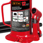 Домкрат гідравлічний пляшковий GTM TH91204 12т 240-460мм - Зображення 2